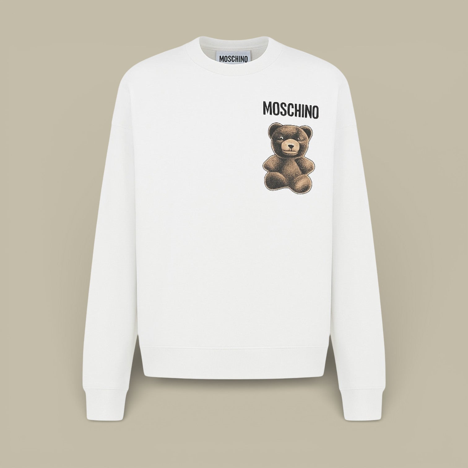 Sweat Moschino Blanc - Nounours - sweat