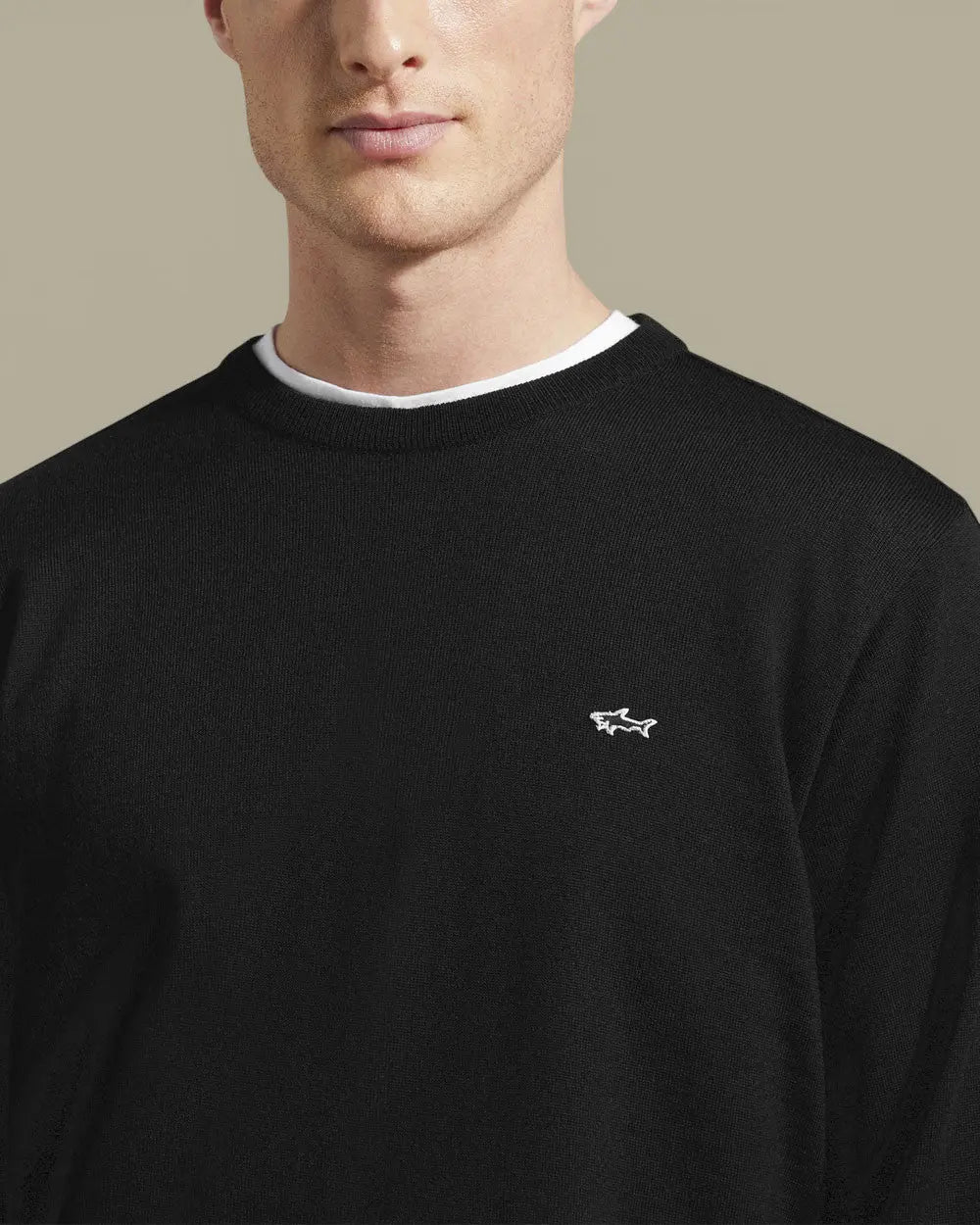 Sweat Paul and Shark Noir - Requin Brodé - sweat