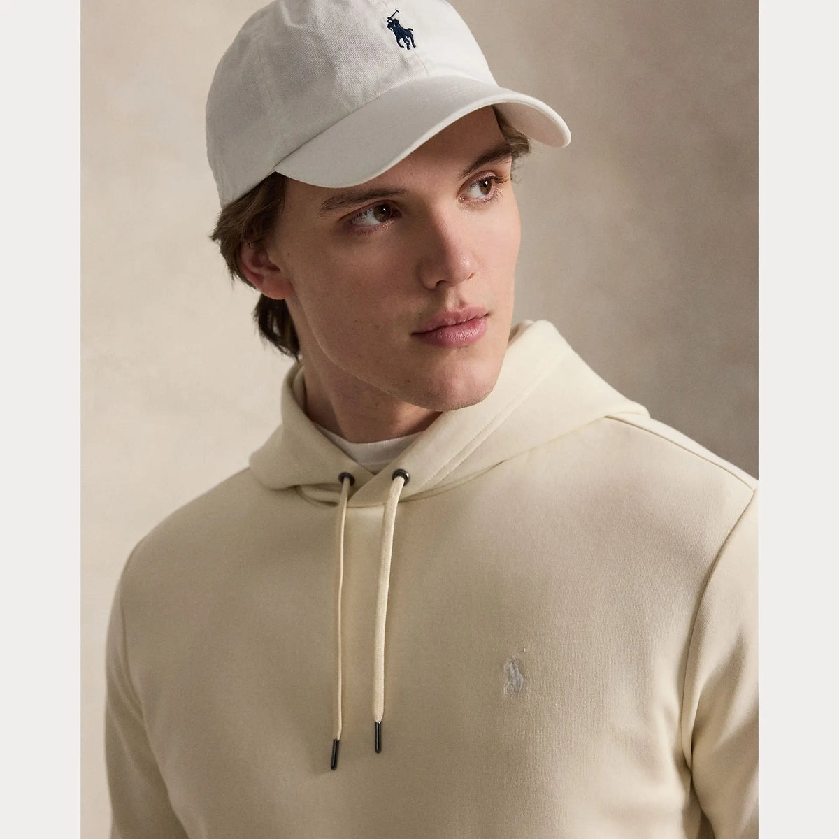 Sweat Capuche Ralph Lauren Beige - SWEAT À CAPUCHE DOUBLE-T-SOUDÉ Ralph Lauren