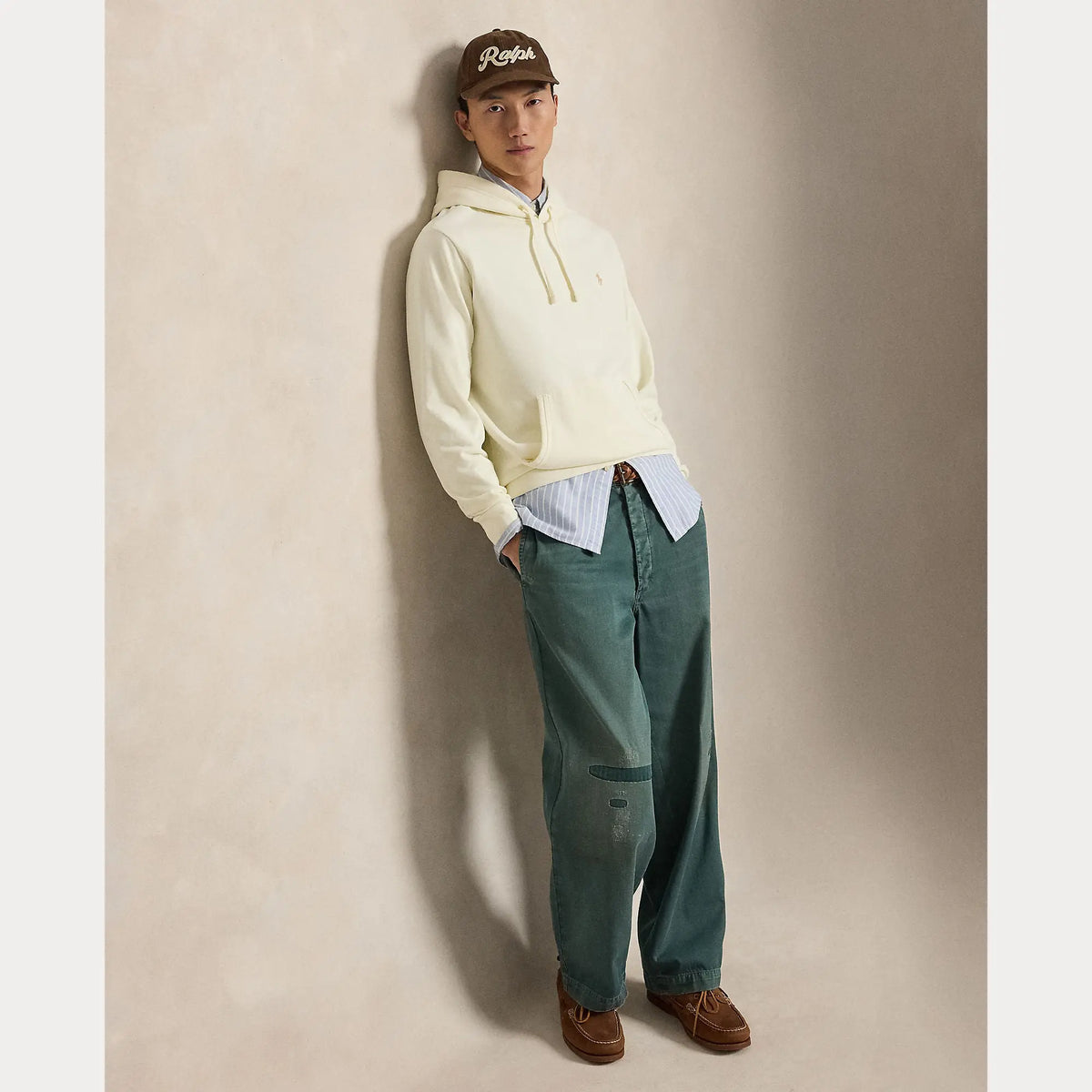 Sweat Capuche Ralph Lauren Crème - LOOPBACK SWEAT À CAPUCHE EN POLAIRE Ralph Lauren