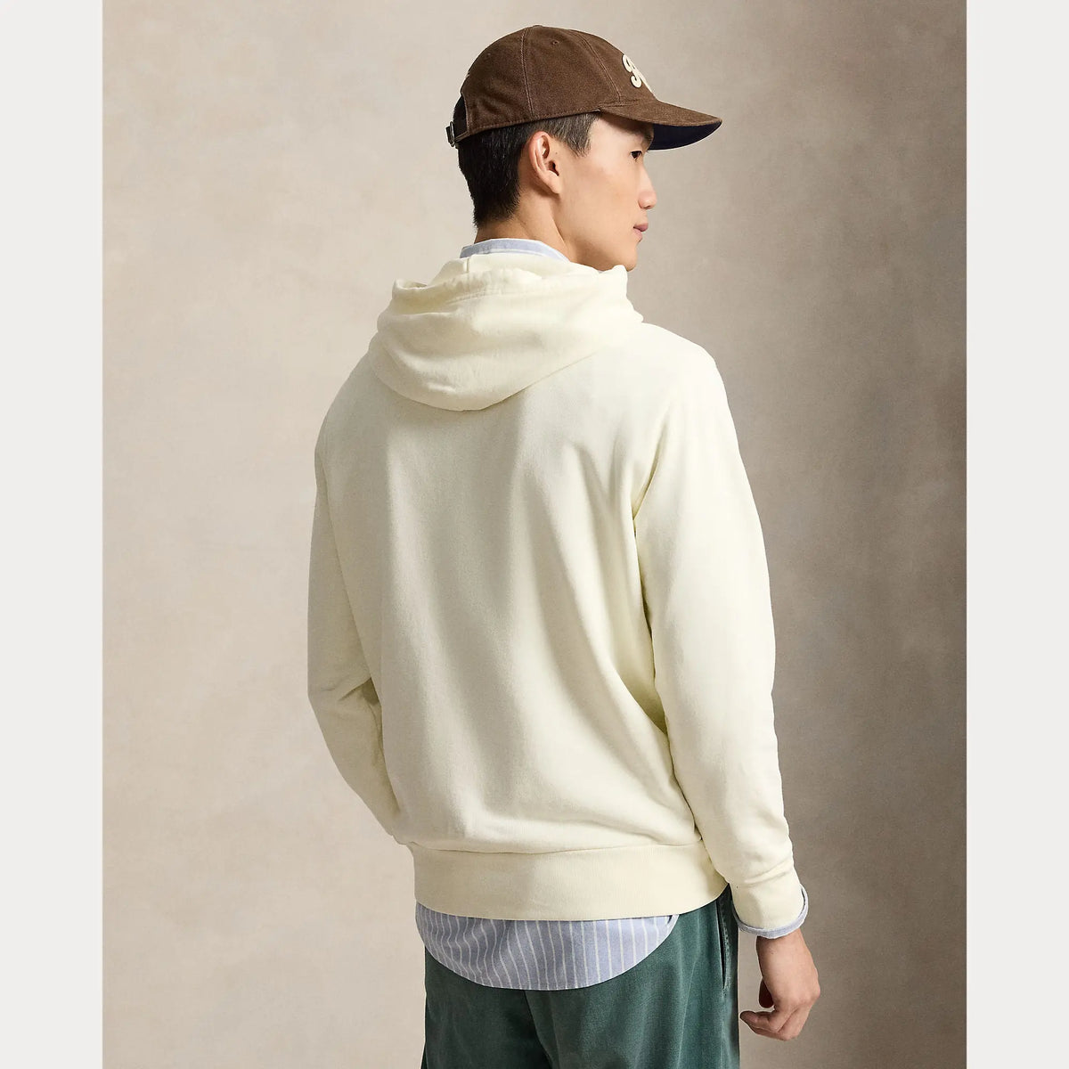 Sweat Capuche Ralph Lauren Crème - LOOPBACK SWEAT À CAPUCHE EN POLAIRE Ralph Lauren