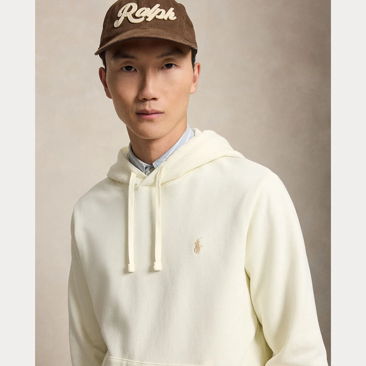 Sweat Capuche Ralph Lauren Crème - LOOPBACK SWEAT À CAPUCHE EN POLAIRE Ralph Lauren