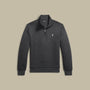 Sweat Ralph Lauren Gris Foncé - Camionneur Col Zippé Ralph Lauren