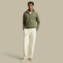 Sweat Ralph Lauren Kaki - Camionneur Col Zippé Ralph Lauren