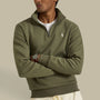 Sweat Ralph Lauren Kaki - Camionneur Col Zippé Ralph Lauren