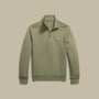 Sweat Ralph Lauren Kaki - Camionneur Col Zippé Ralph Lauren