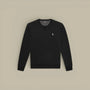 Sweat Ralph Lauren Noir Logo Blanc - Col Rond - sweat