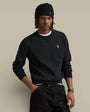 Sweat Ralph Lauren Noir Logo Blanc - Col Rond - sweat