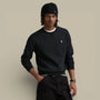 Sweat Ralph Lauren Noir Logo Blanc - Col Rond - sweat