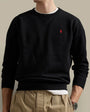 Sweat Ralph Lauren Noir Logo Rouge - Col Rond - sweat