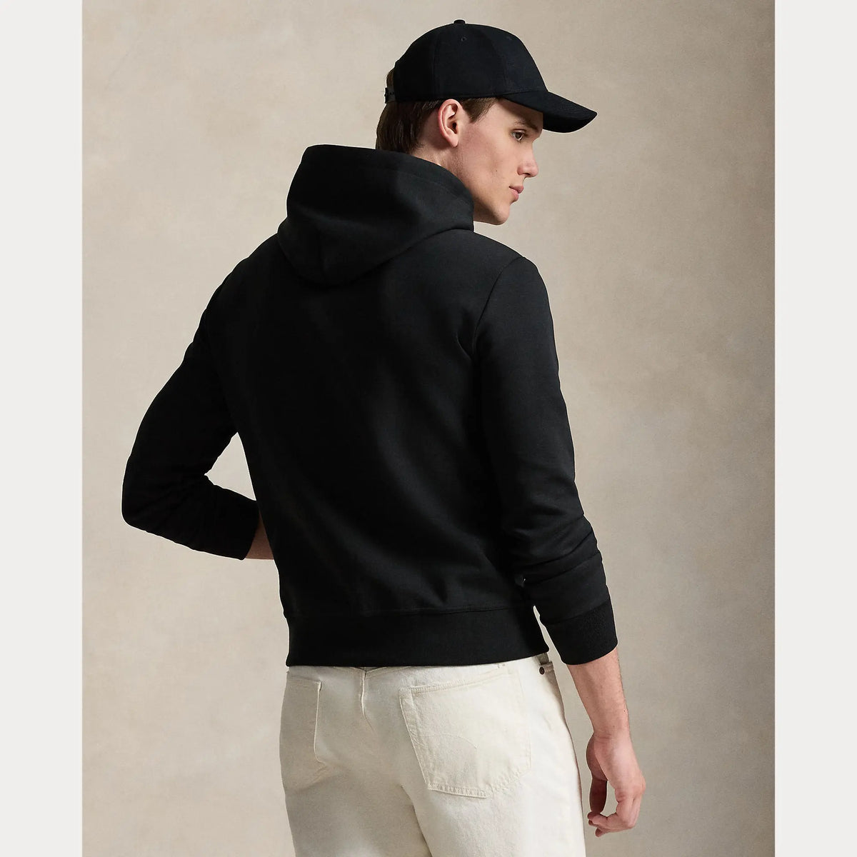 Sweat Capuche Ralph Lauren Noir - SWEAT À CAPUCHE DOUBLE-T-SOUDÉ Ralph Lauren