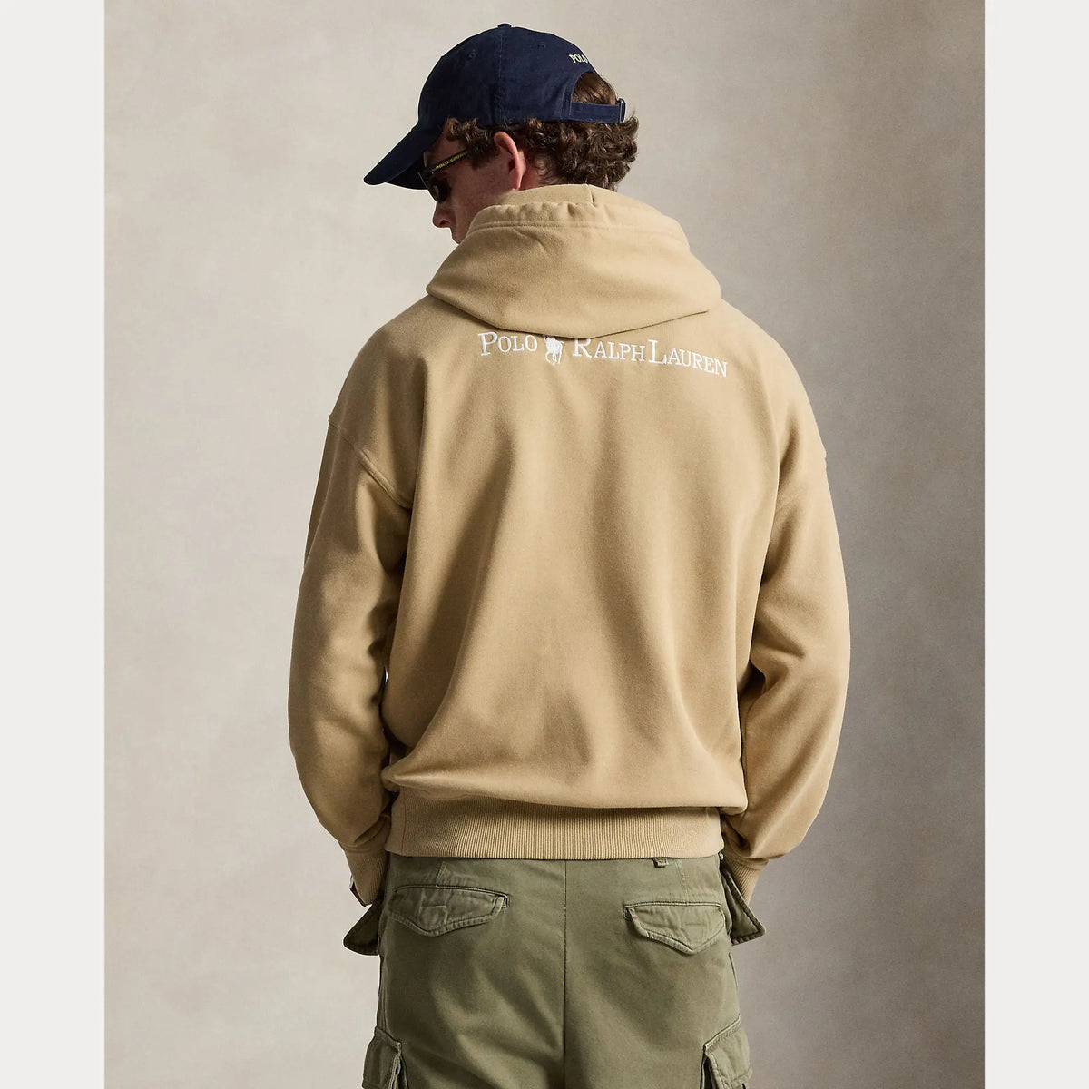 Sweat Capuche Ralph Lauren Beige - LOGICIEL EN POLAIRE RELAXED FIT Ralph Lauren