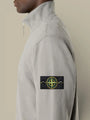 Sweat Stone Island Gris - Col camionneur zippé - sweat