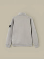 Sweat Stone Island Gris - Col camionneur zippé - sweat
