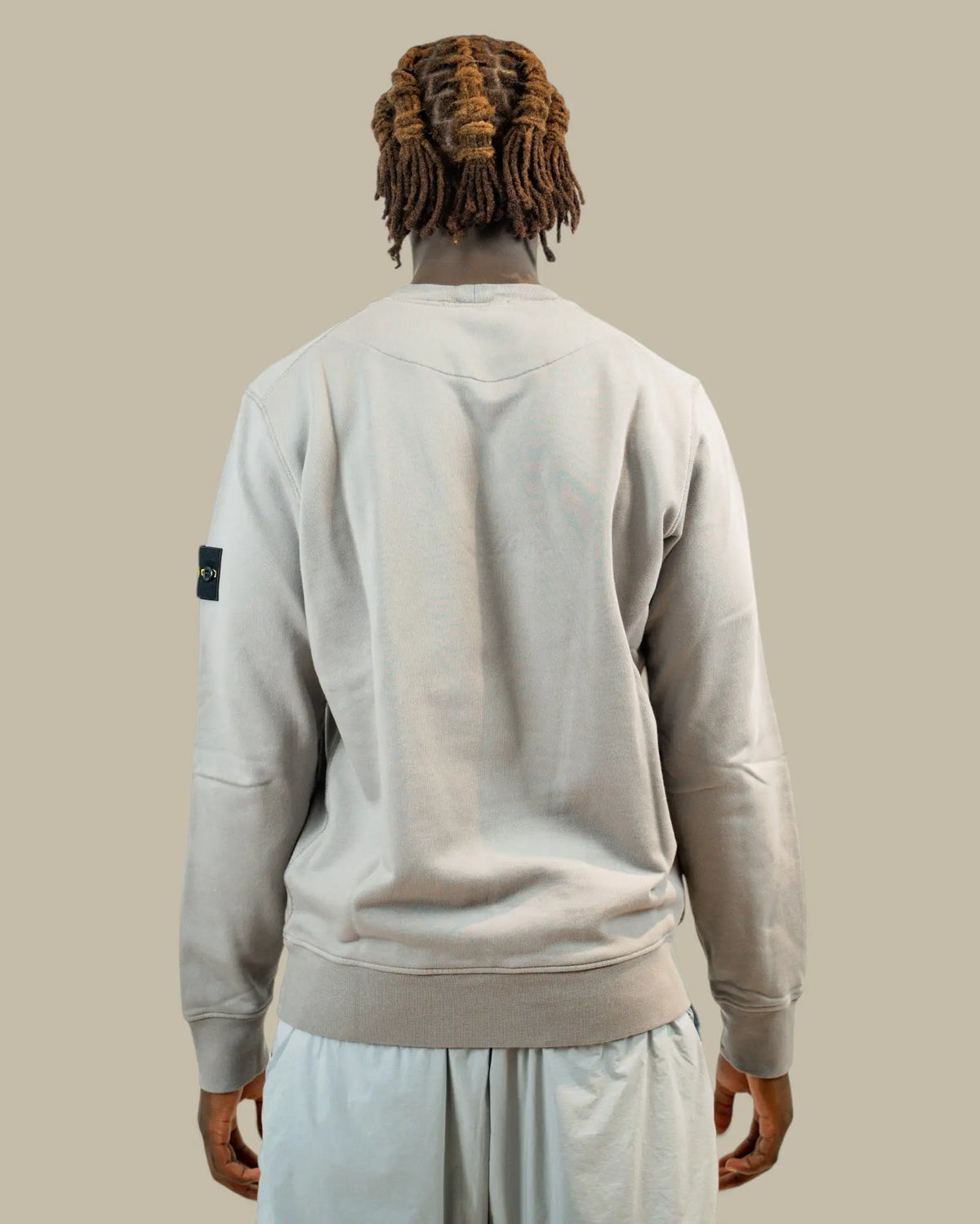 Sweat Stone Island Gris - Col Rond Stone Island