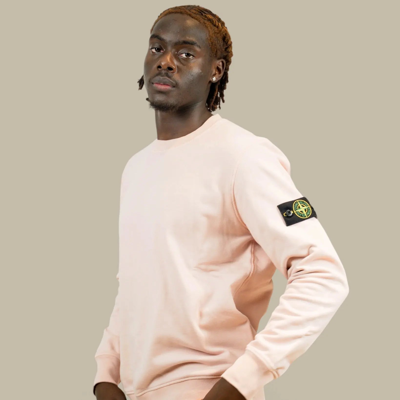 Sweat Stone Island Rose - Col Rond Stone Island