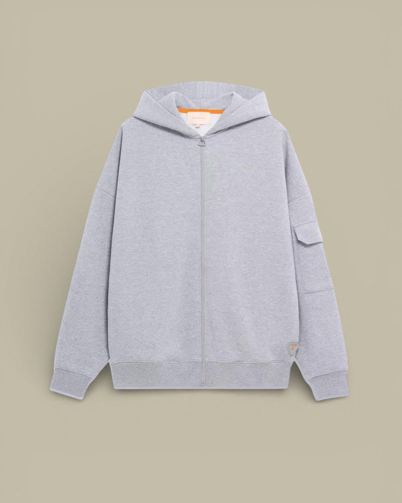 Sweat zippé à capuche Gertrude Gris - Titouan - sweat