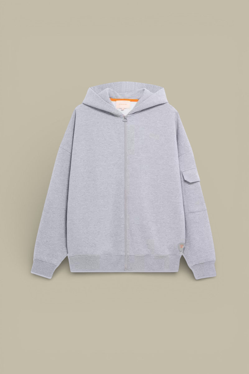 Sweat zippé à capuche Gertrude Gris - Titouan - sweat