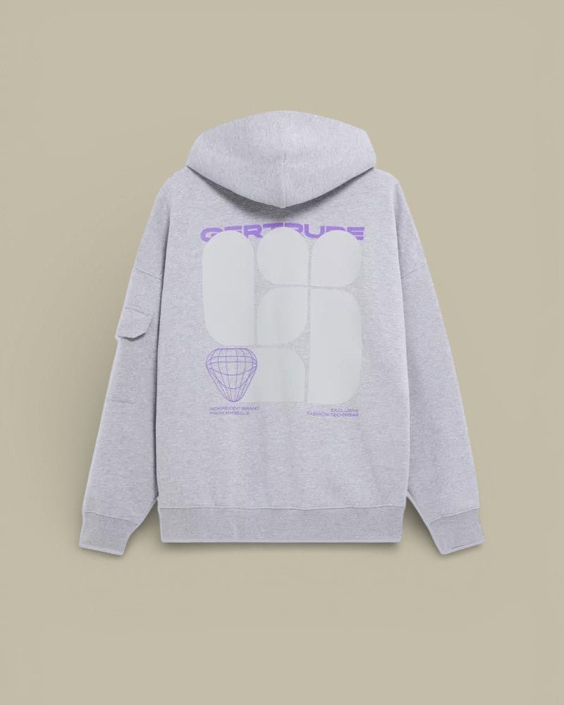 Sweat zippé à capuche Gertrude Gris - Titouan - sweat