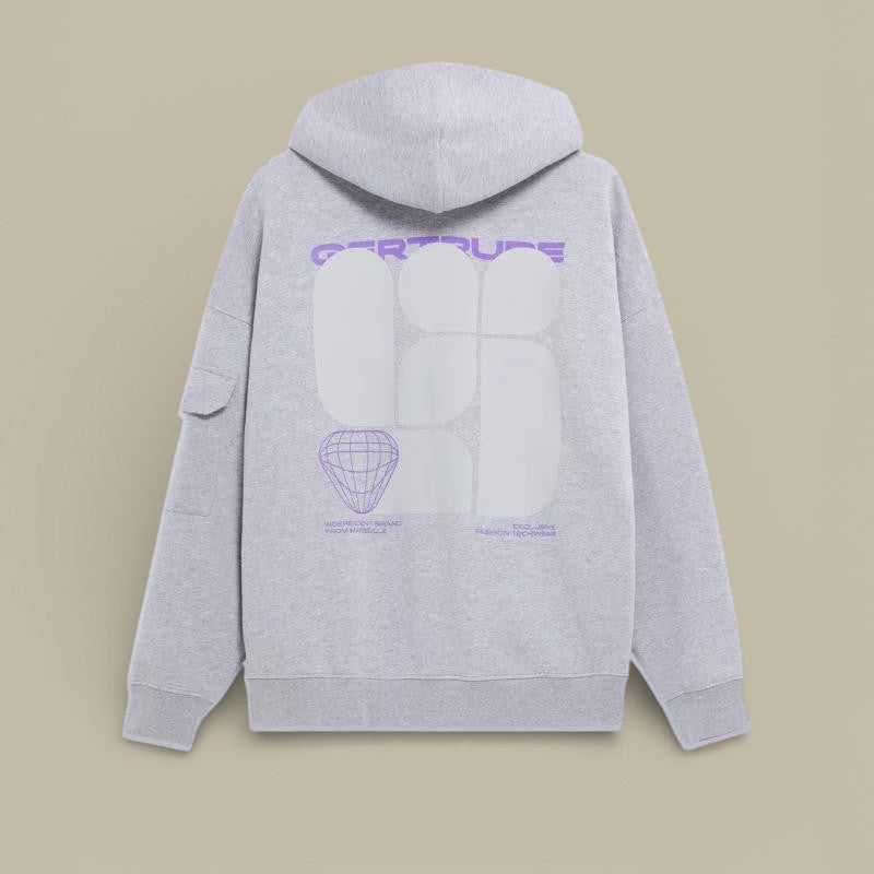 Sweat zippé à capuche Gertrude Gris - Titouan - sweat