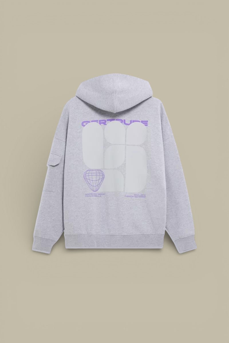 Sweat zippé à capuche Gertrude Gris - Titouan - sweat