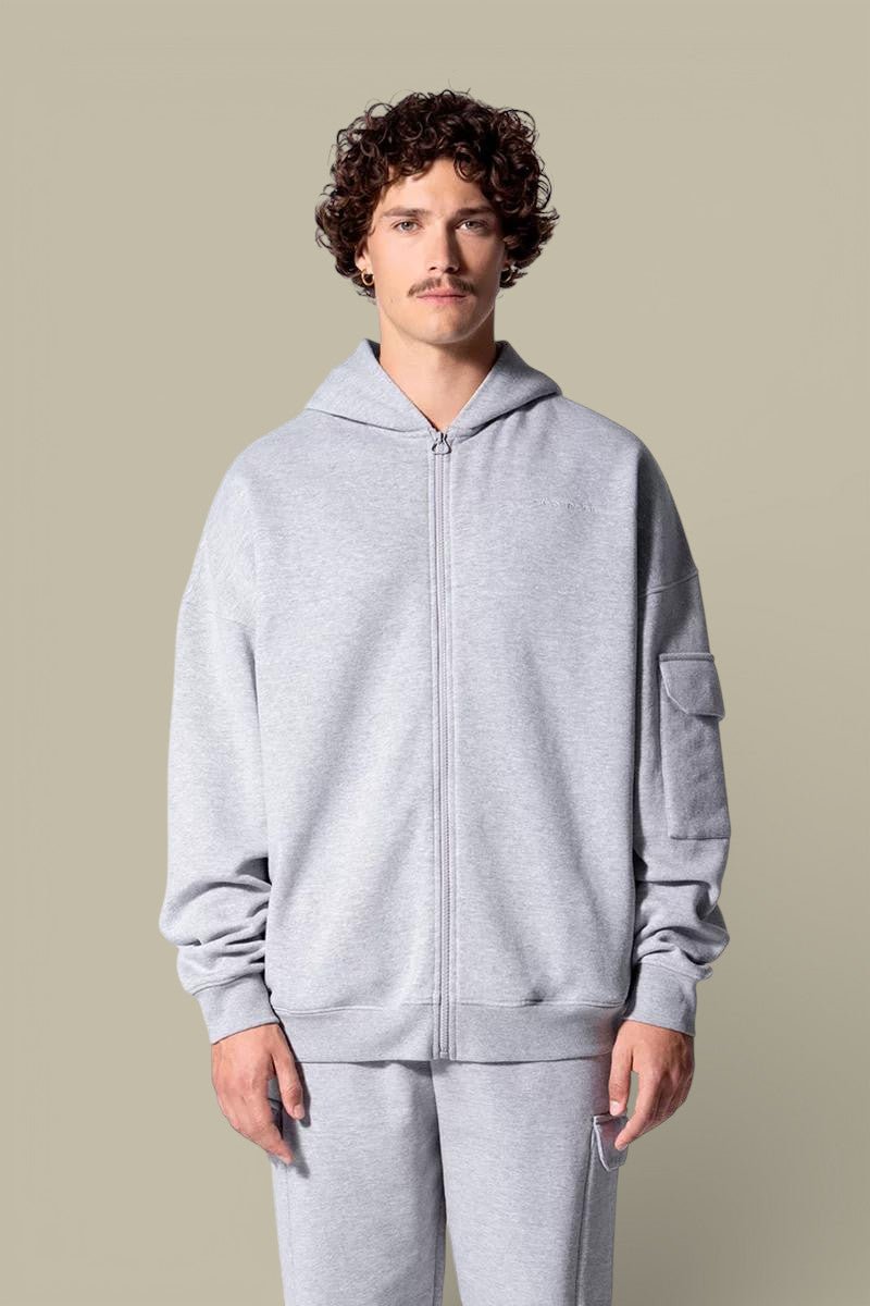 Sweat zippé à capuche Gertrude Gris - Titouan - sweat