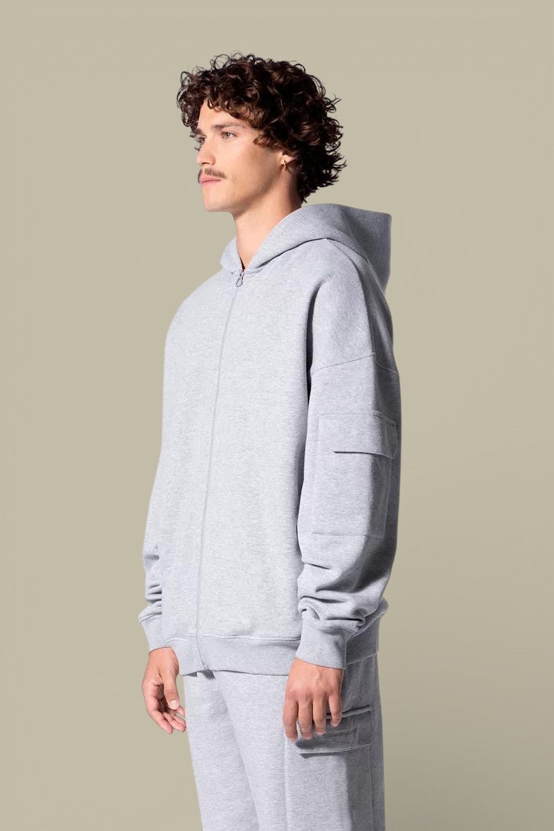 Sweat zippé à capuche Gertrude Gris - Titouan - sweat