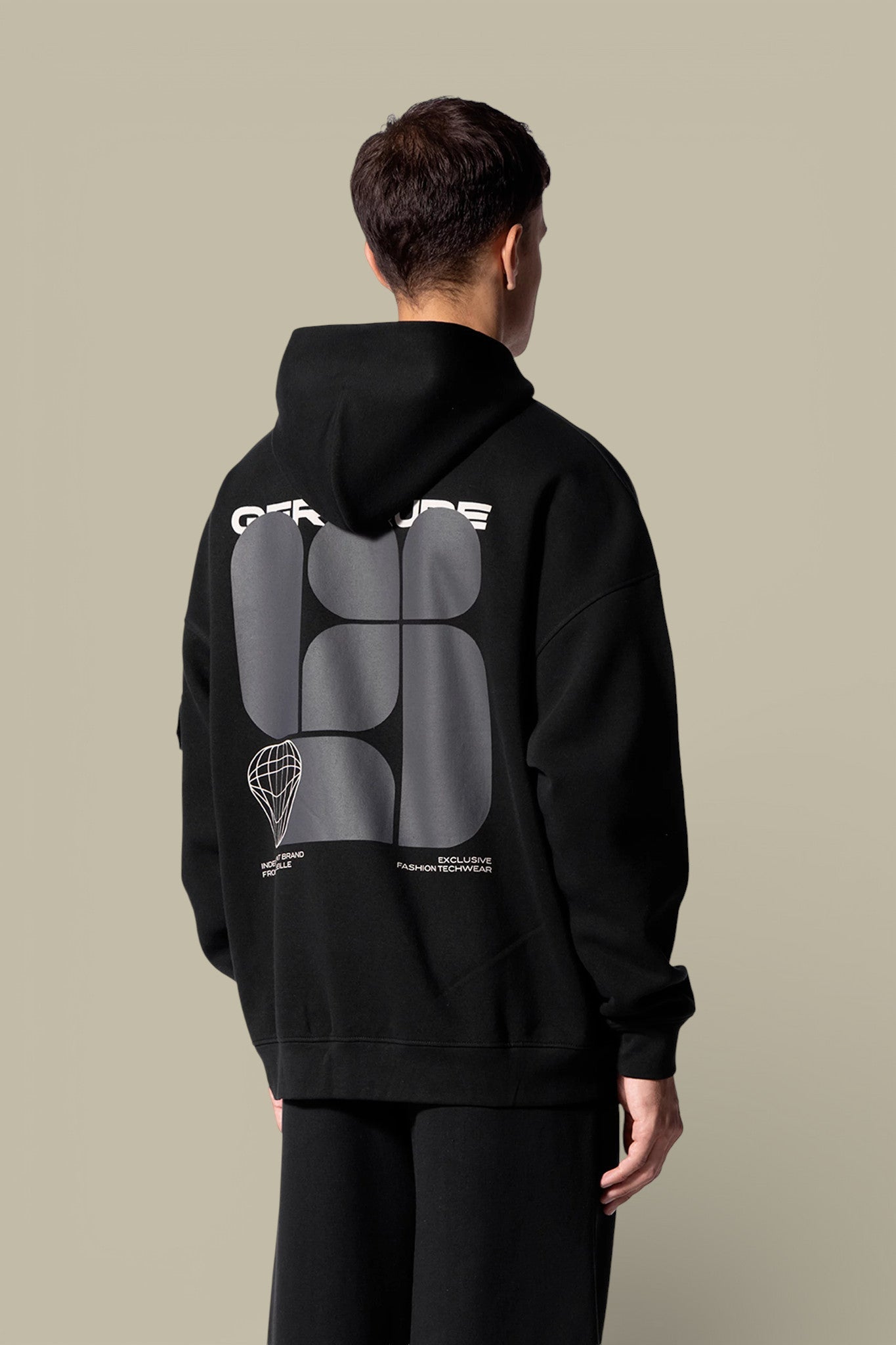 Sweat zippé à capuche Gertrude Noir - Titouan - veste