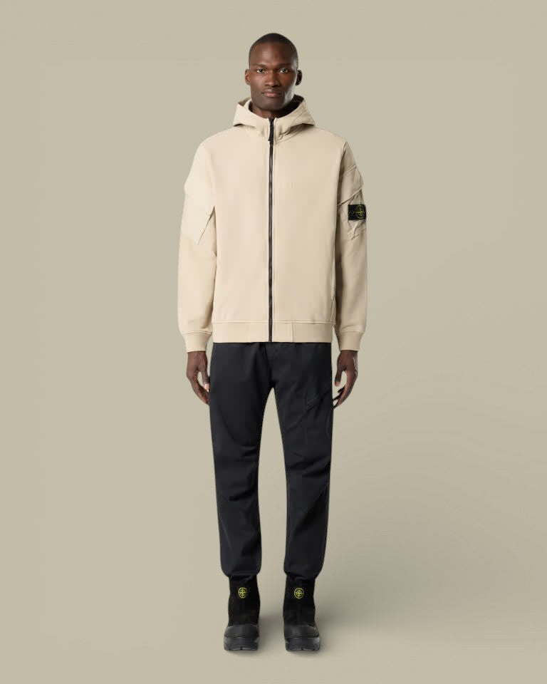 Sweat zippé Stone Island Beige - sweat