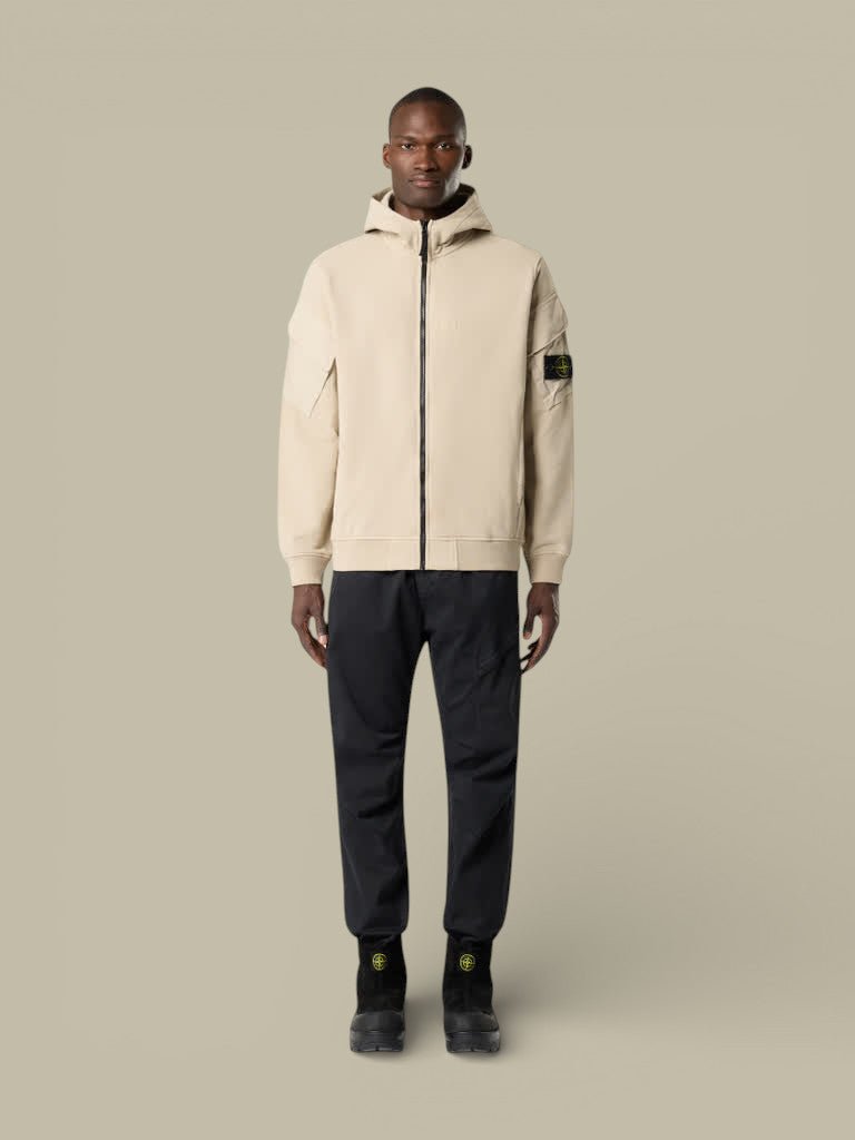 Sweat zippé Stone Island Beige - sweat