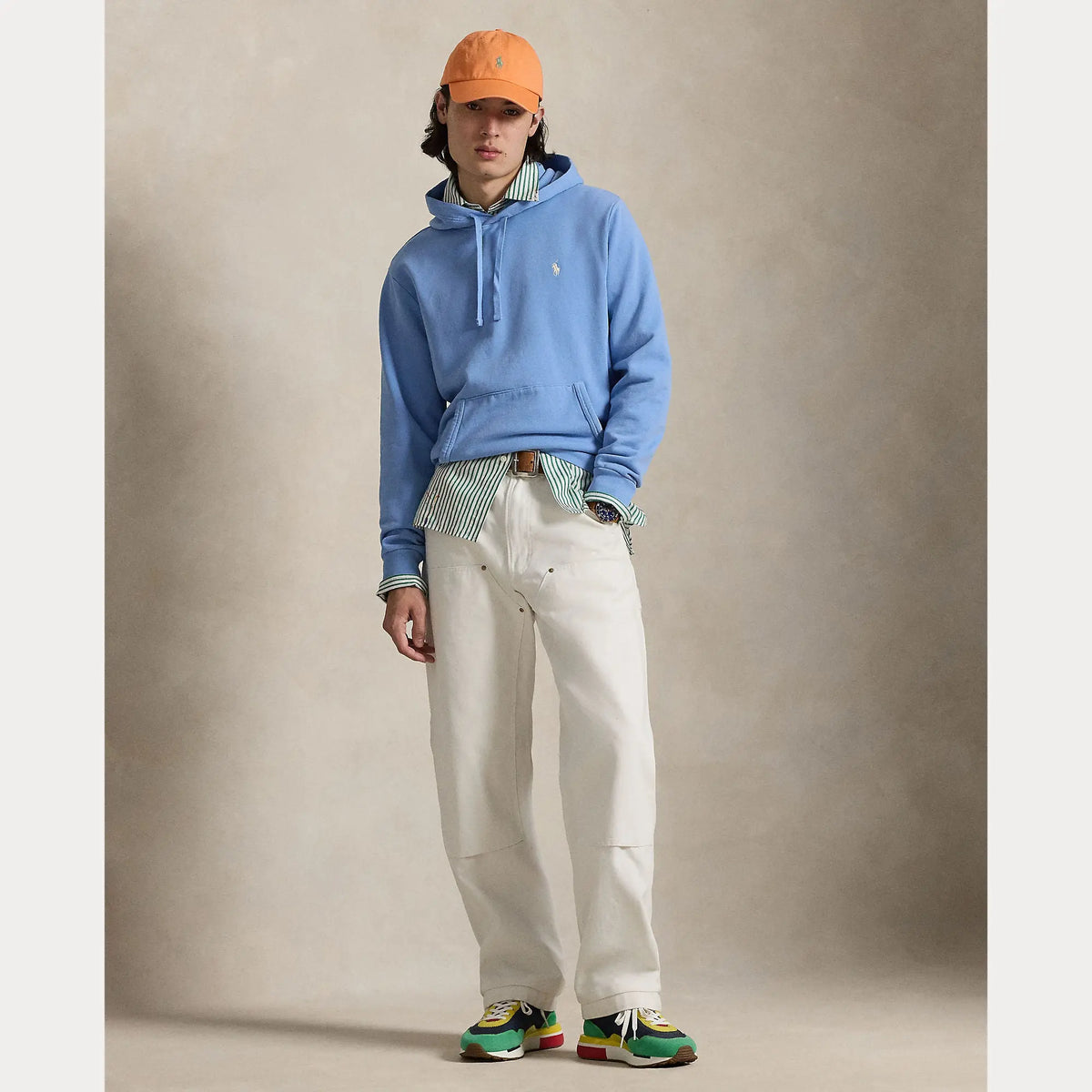 Sweat Capuche Ralph Lauren Bleu - LOOPBACK SWEAT À CAPUCHE EN POLAIRE Ralph Lauren