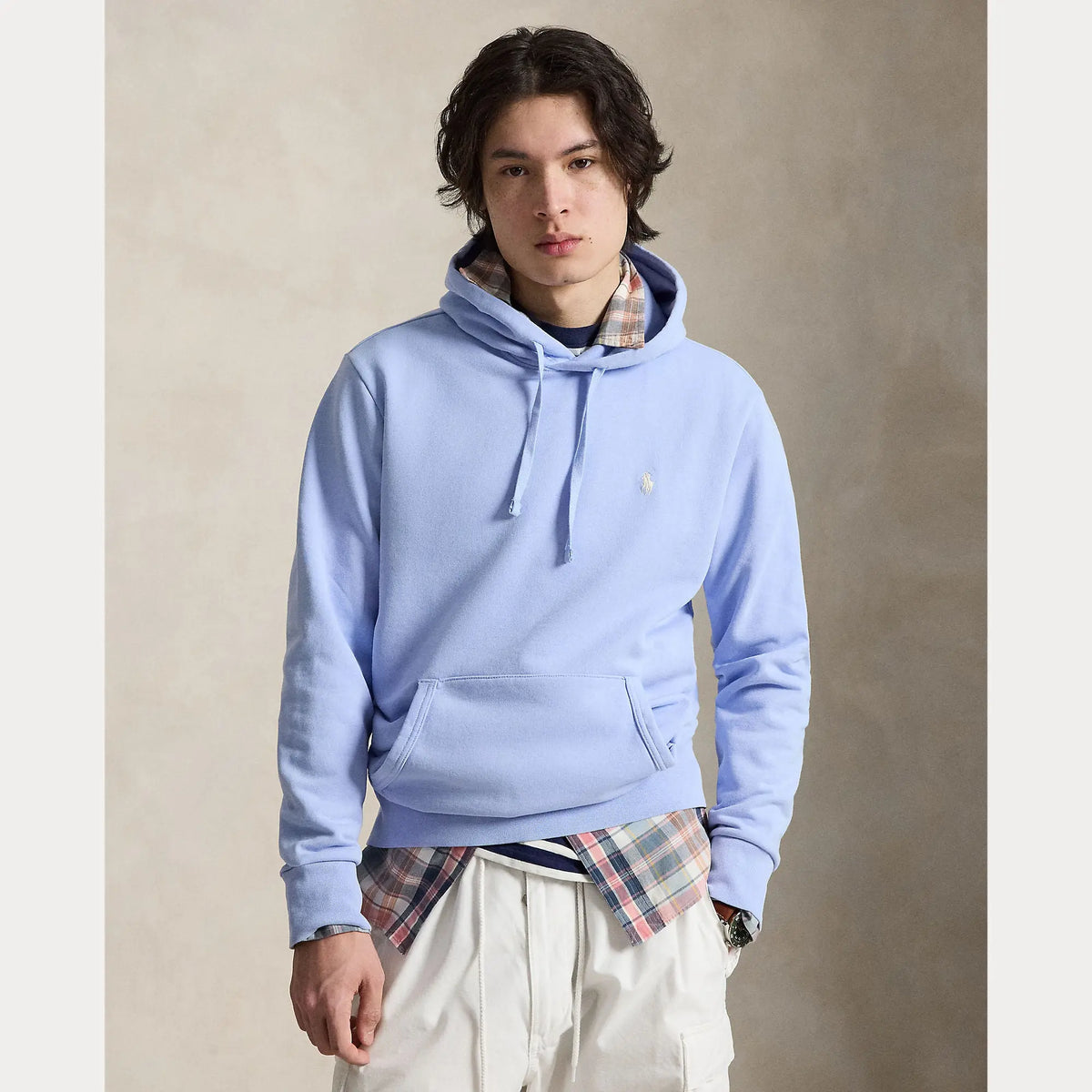 Sweat Capuche Ralph Lauren Bleu - LOOPBACK SWEAT À CAPUCHE EN POLAIRE Ralph Lauren