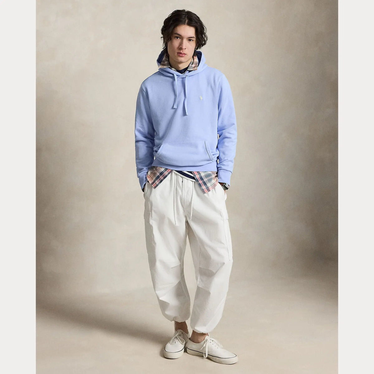 Sweat Capuche Ralph Lauren Bleu - LOOPBACK SWEAT À CAPUCHE EN POLAIRE Ralph Lauren