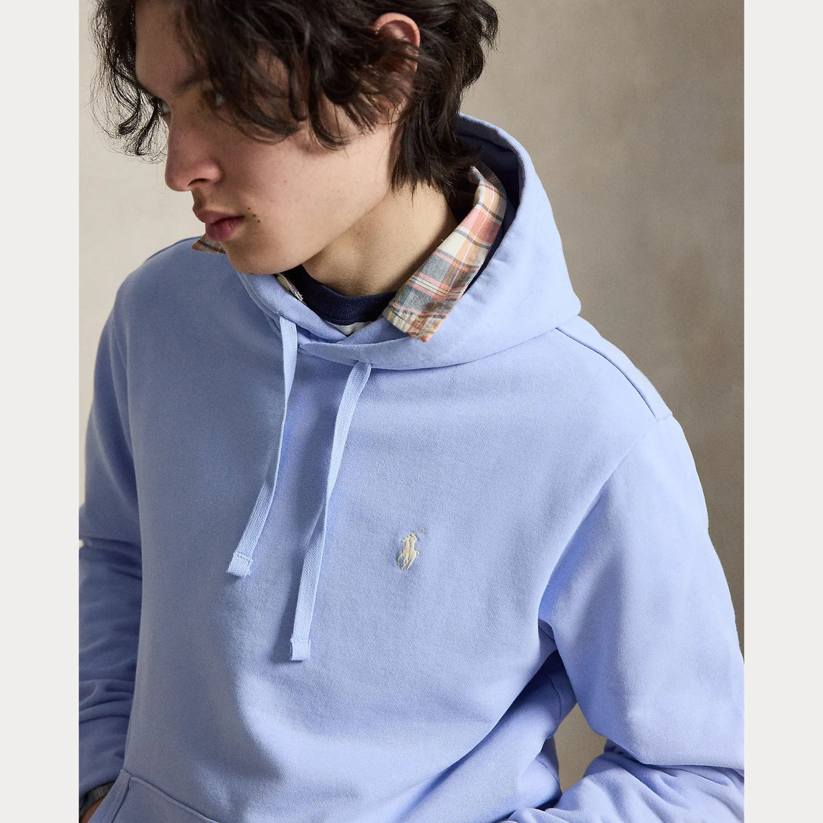 Sweat Capuche Ralph Lauren Bleu - LOOPBACK SWEAT À CAPUCHE EN POLAIRE Ralph Lauren