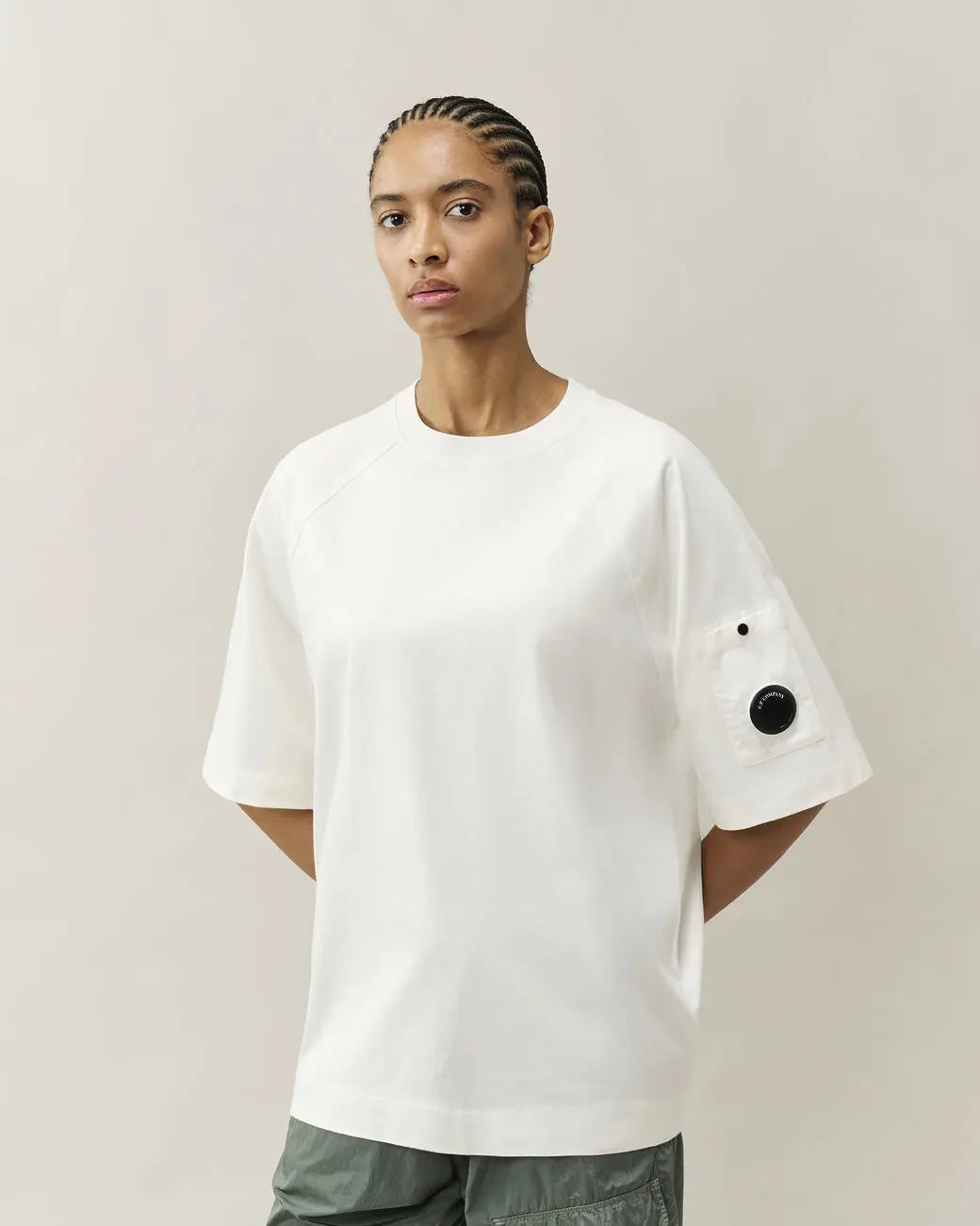 T-Shirt C.P. Company Blanc - Lens C.P. Company