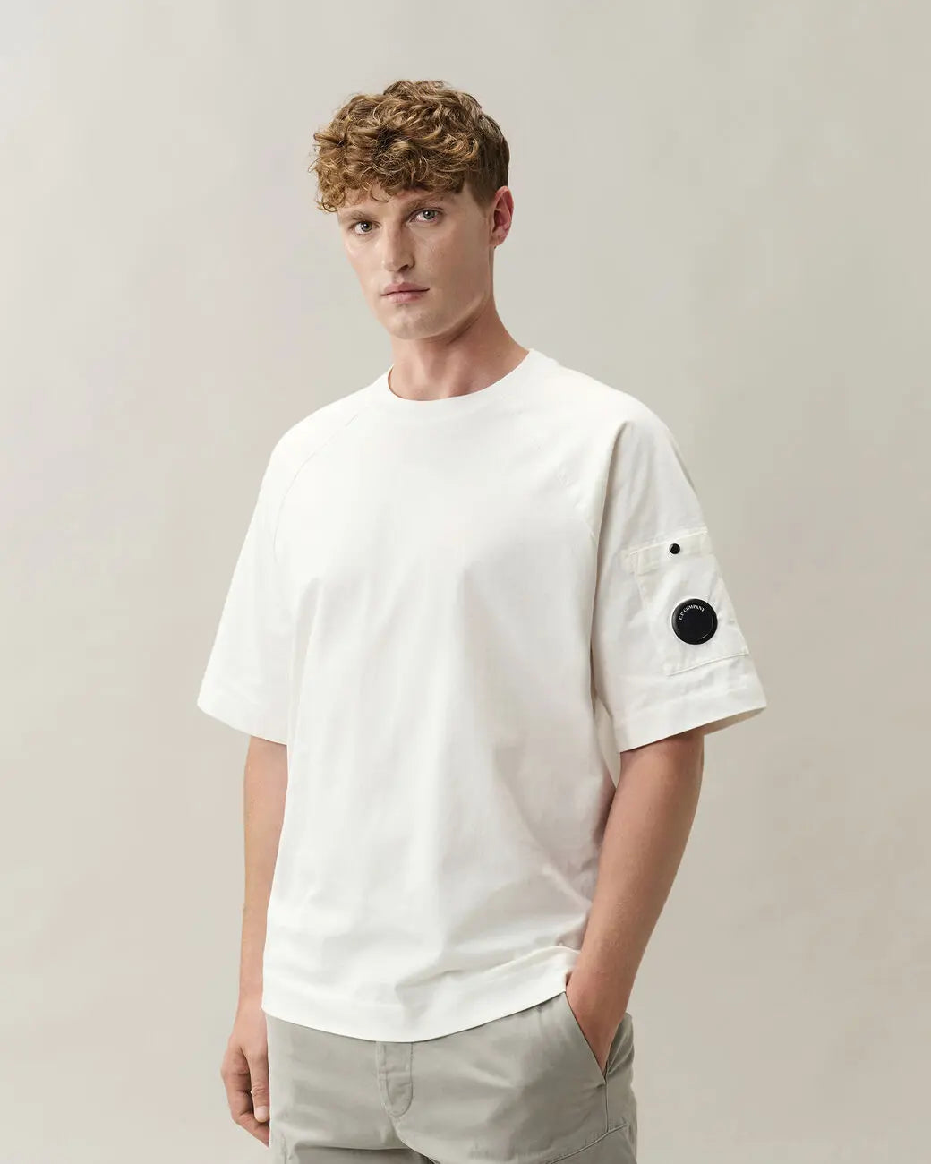T-Shirt C.P. Company Blanc - Lens C.P. Company