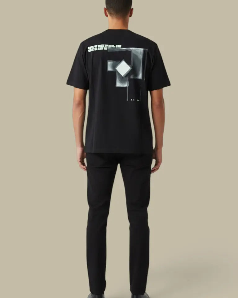 T-Shirt C.P. Company Noir - Metropolis Series C.P. Company Metropolis