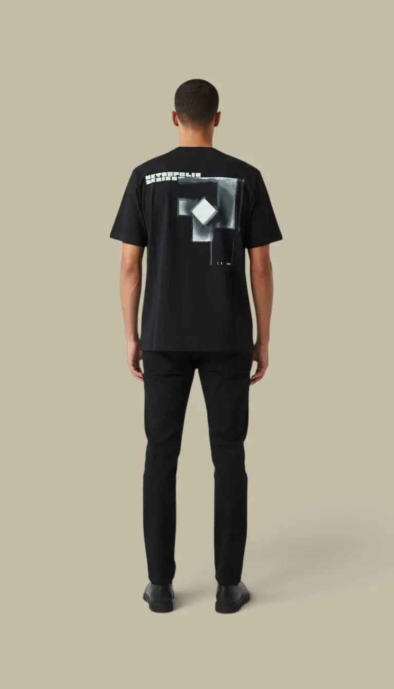 T-Shirt C.P. Company Noir - Metropolis Series C.P. Company Metropolis