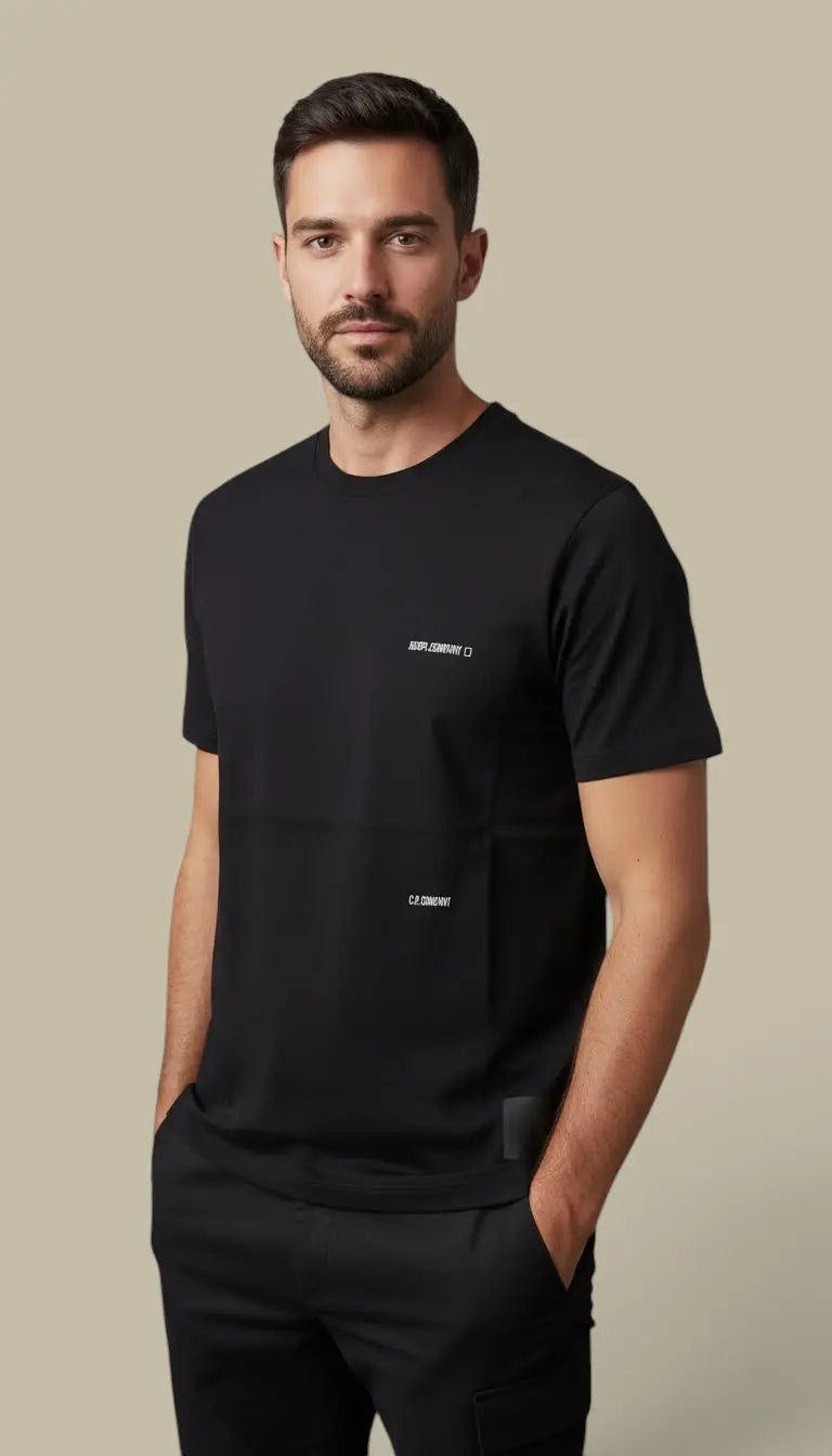 T-Shirt C.P. Company Noir - Metropolis Series C.P. Company Metropolis