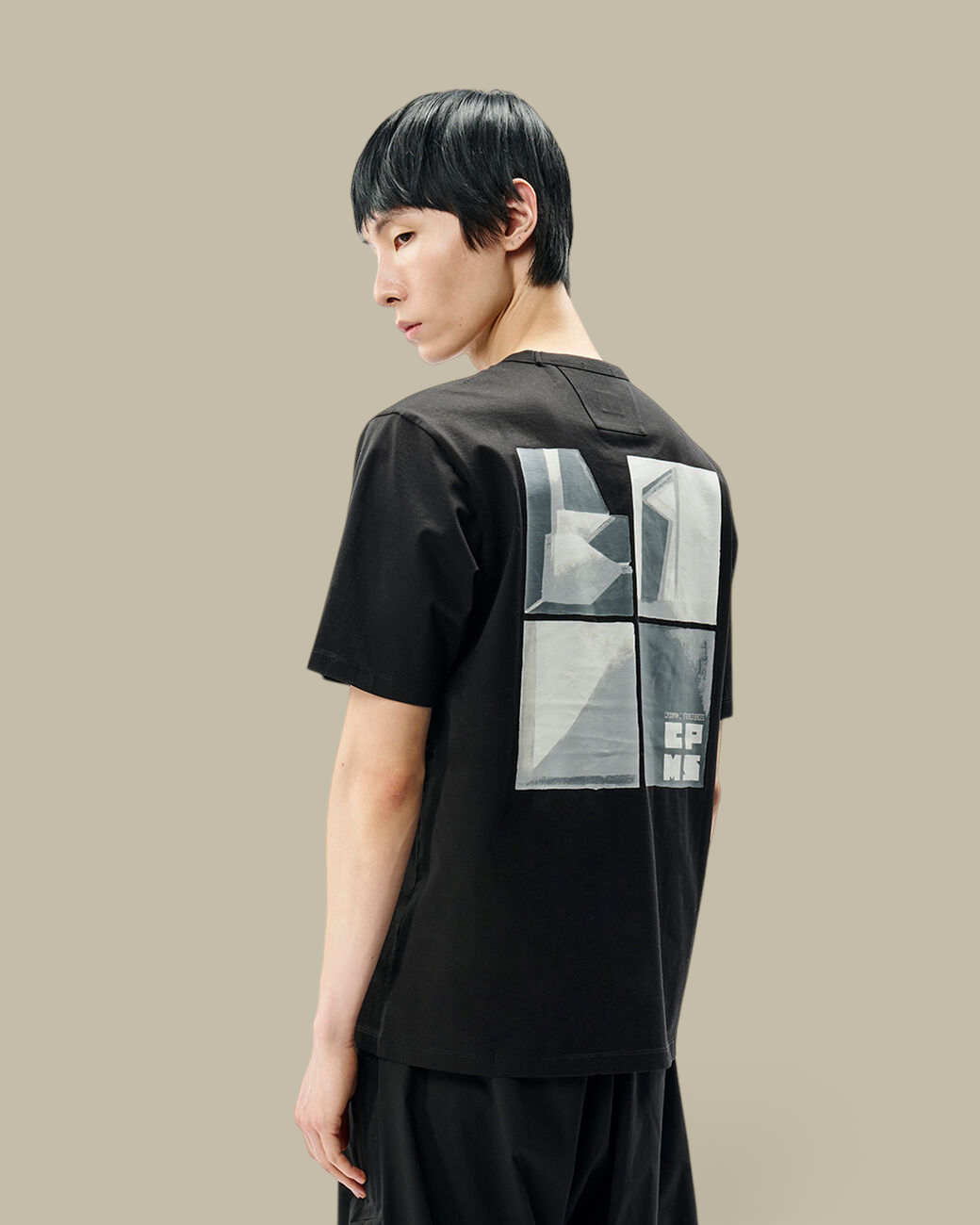 T-Shirt C.P. Company Noir - Metropolis Series