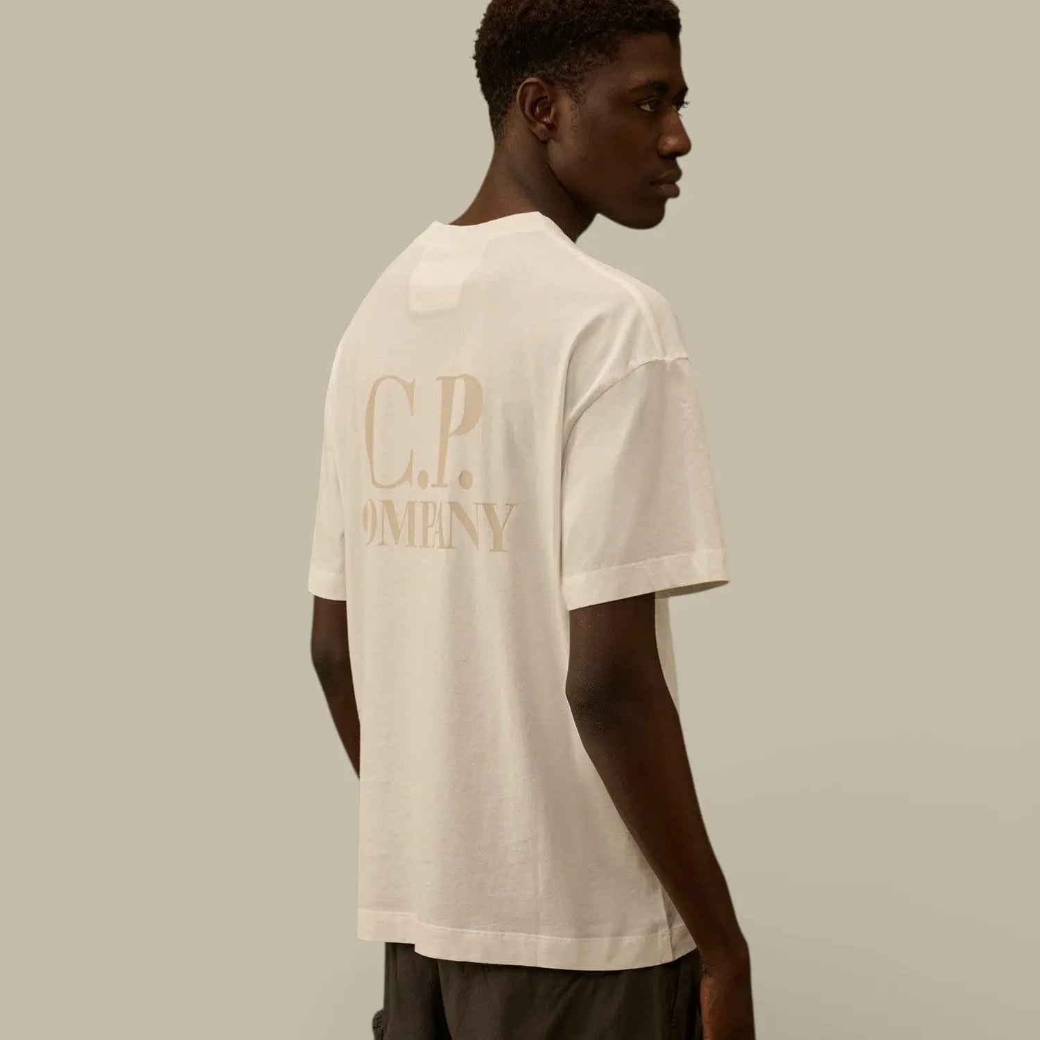 T-shirt C.P. Company Blanc - Printed Graphics - t-shirt