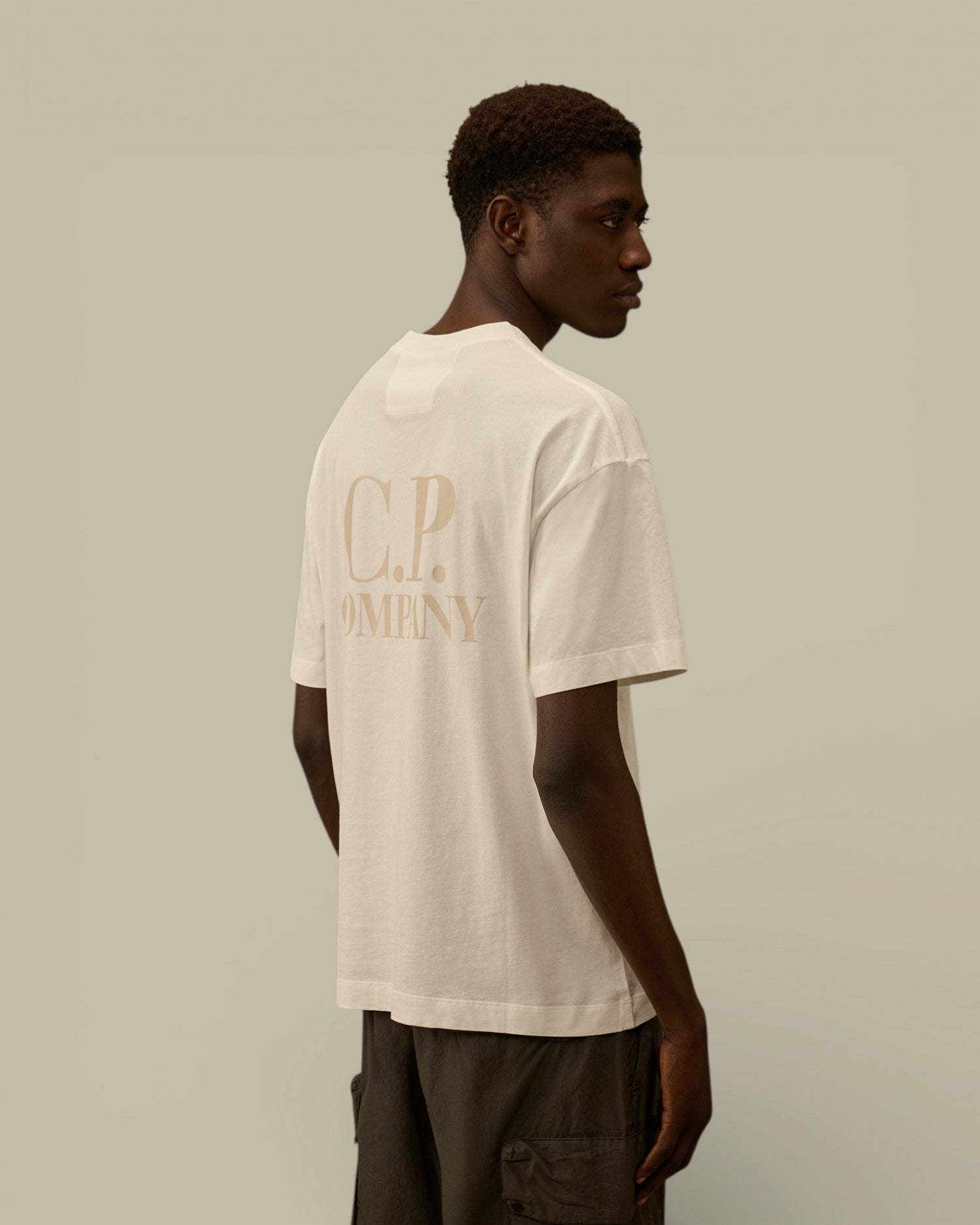 T-shirt C.P. Company Blanc - Printed Graphics - t-shirt