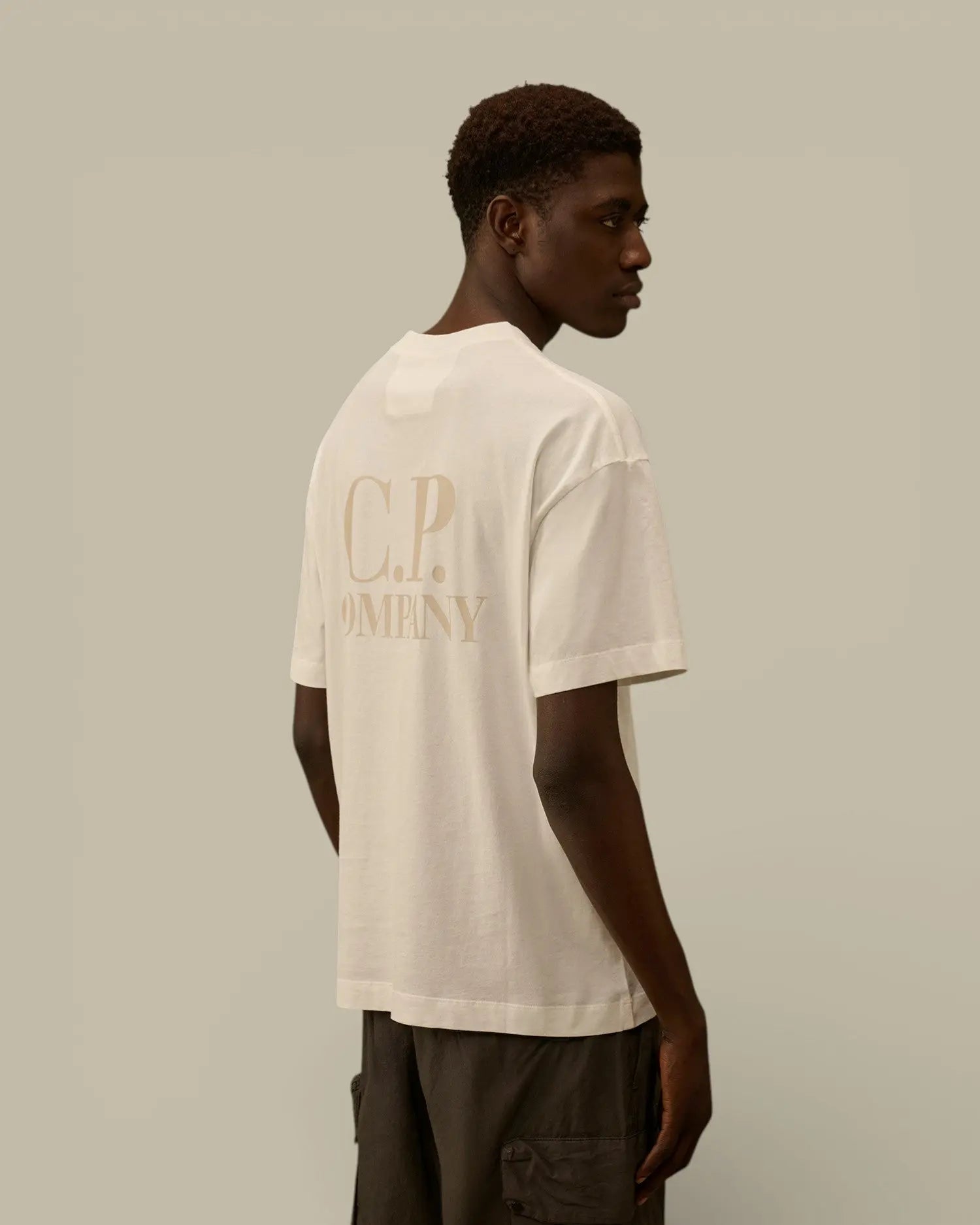 T-shirt C.P. Company Blanc - Printed Graphics - t-shirt