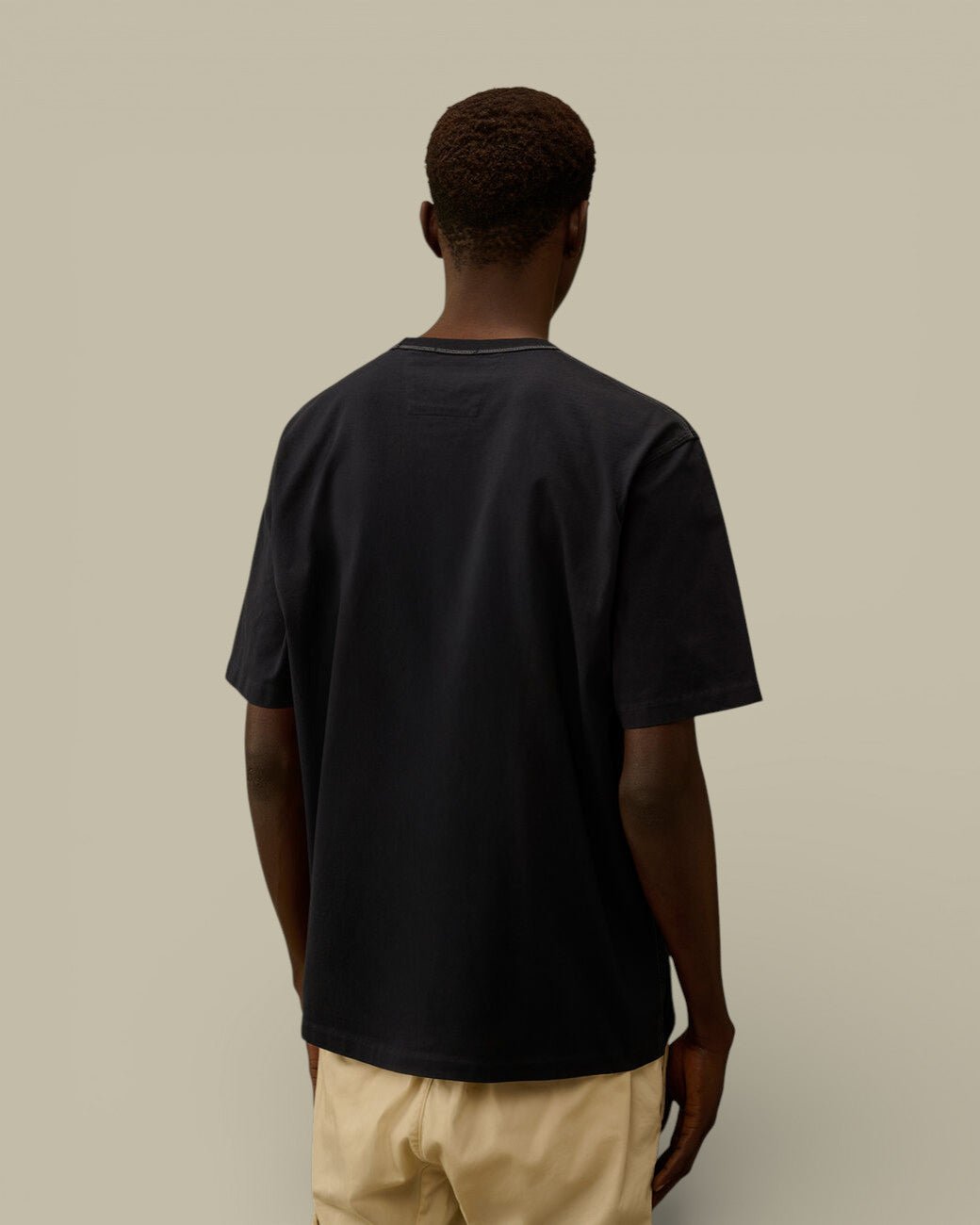 T-Shirt C.P. Company Noir - Mercerized Jersey 30.2 - t shirt