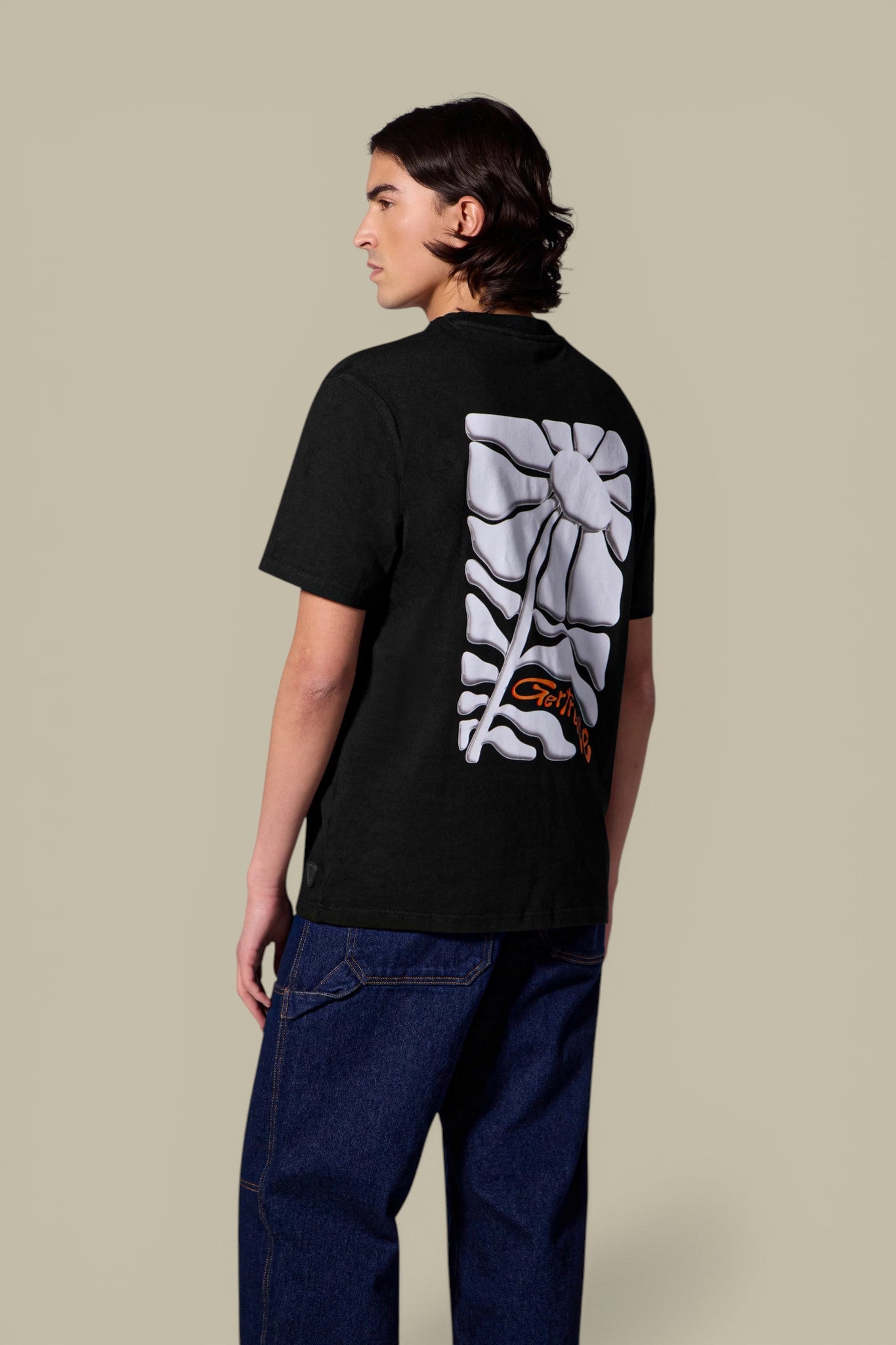 T-Shirt Gertrude Noir - Leonce Daisy Gertrude