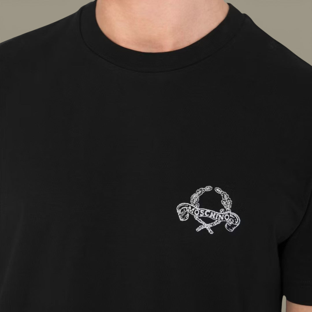 T-Shirt Moschino Noir - Broderie Poitrine - t shirt