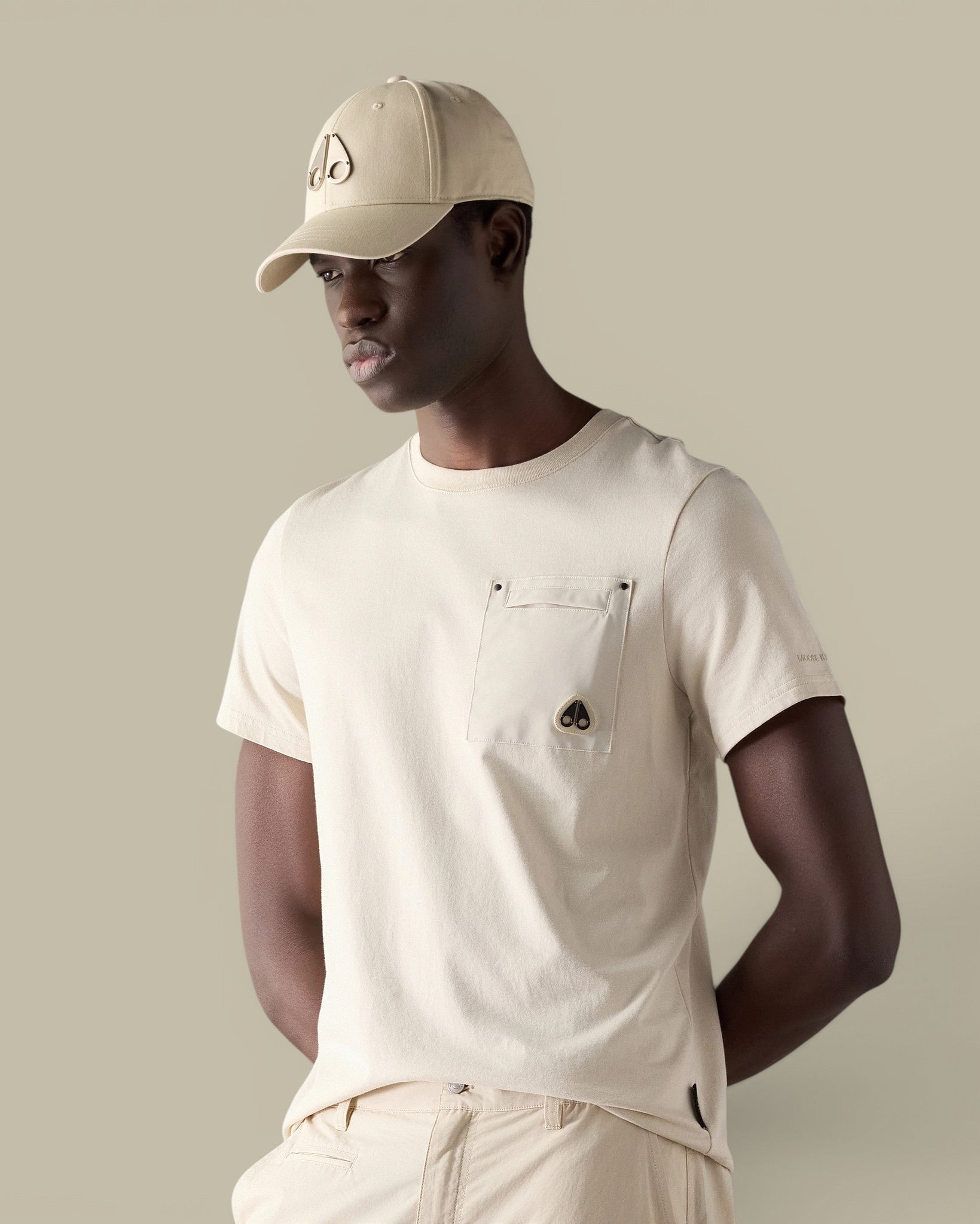 T-shirt Moose Knuckles A Poche - Beige Moose Knuckles