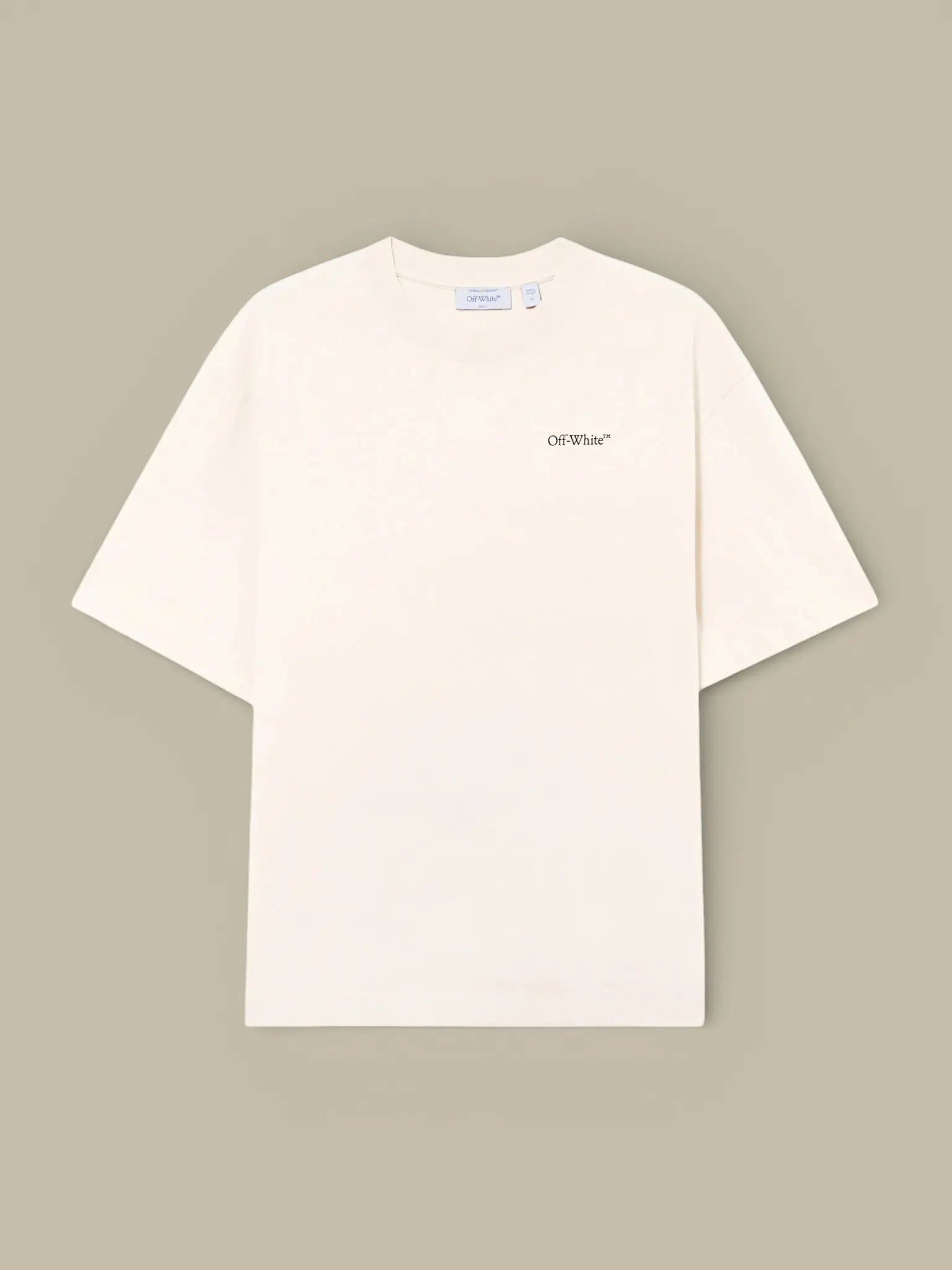 T-Shirt Off - White Beige - Half Arrows - t-shirt