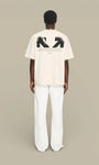 T-Shirt Off - White Beige - Half Arrows - t-shirt