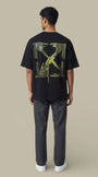T-Shirt Off - White Black - Dark Slime Arrow - t-shirt